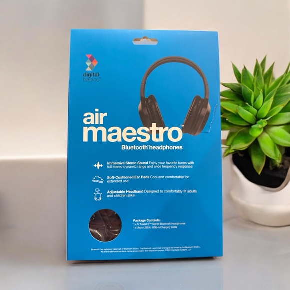 Digital Basics Air Maestro Bluetooth Headphones. - Picture 2 of 4